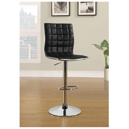 Coaster Co Of America R-BAR SEAT-ADJUSTABLE BAR STOOL BLACK, 2PK 122087